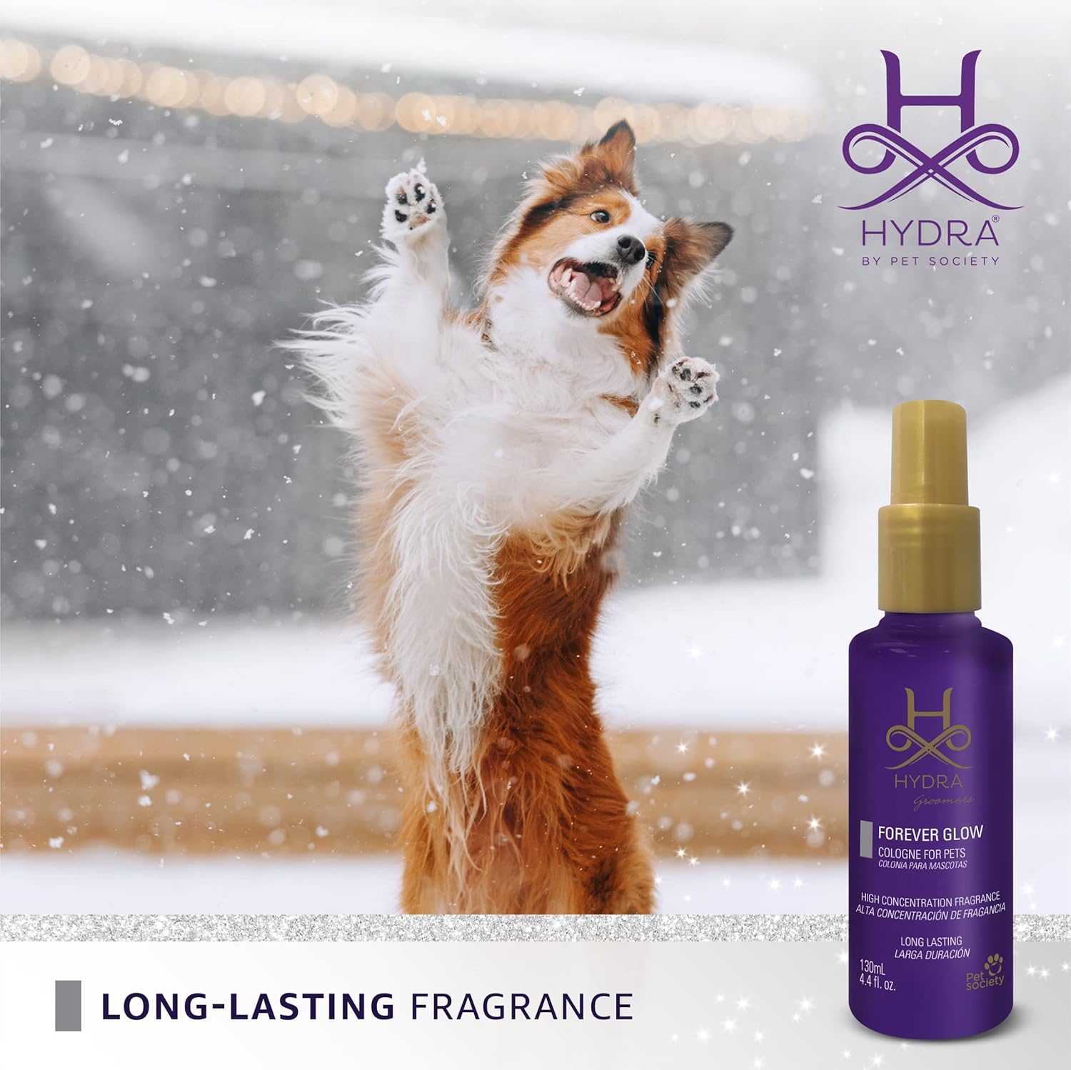 Hydra Groomers’ Forever Glow Cologne, Cat and Dog Cologne and Grooming Spray, 4.4 fl. oz.