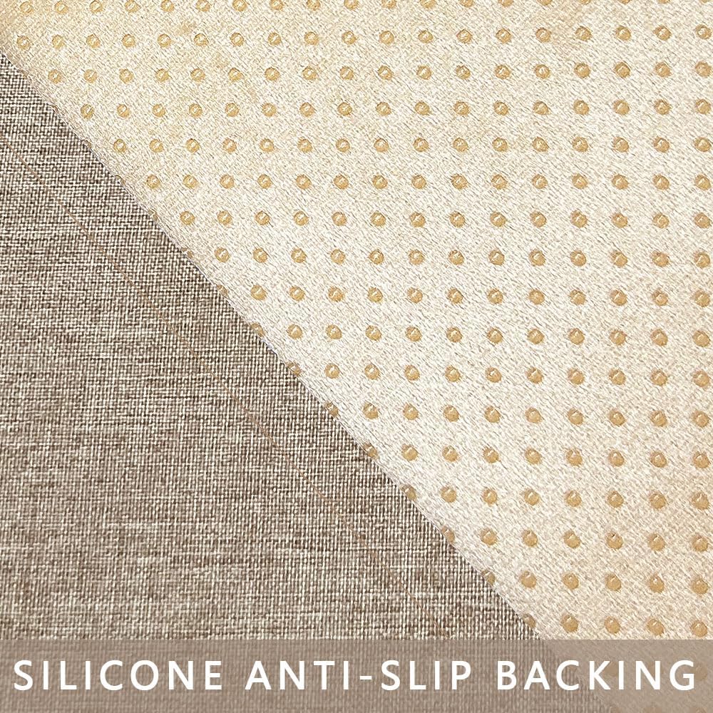 Couch Arm Covers, Anti-Slip Sofa Armrest Cover for Recliner, 2pc Washable Sofa Arm Covers, Dogs Cats Pet Scratch Proof Couch Arm Protectors, Cream Brown, 24x28inch