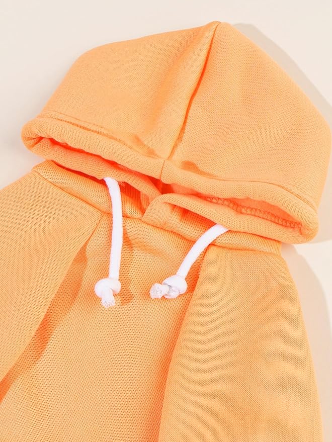 QWINEE Basic Dog Hoodie Sweatshirt Puppy Sweater Warm Cat Costumes Pet Clothes for Chihuahua Puppy Kitten Small Medium Dogs Orange Medium