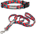 Lucky Love Dog - Easy Click Noel Dog Collar with Leash Set Combo, Durable & Comfortable for Male & Female Dogs, Pet Collar for Small to Large Dogs, Secure Fit - Noel Combo, Small