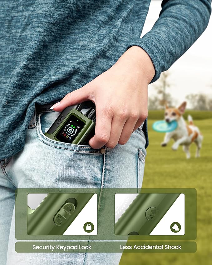 Jugbow Dog Shock Collar 2 Dogs (10-120Lbs) - 4200FT Dog Training Collar with Remote IPX7 Waterproof Electric Collar with 4 Training Modes, Security Lock, Rechargeable e-Collar for All Breeds, Sizes