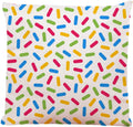 Decorative Square Throw Pillow Covers Colorful Confetti Sprinkles Novelty Couch Sofa Bed Pillow Covers Cushion Cases 18x18 inch