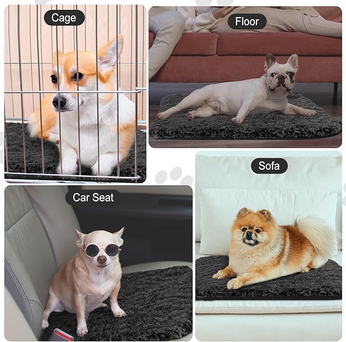4 Pack Self Warming Cat Bed Indoor Self Heating Dog Cat Pad Washable 16 x 20 Inch Thermal Pet Kennel Pad Crate Bed Mat Reflect Body Heat for Outdoor