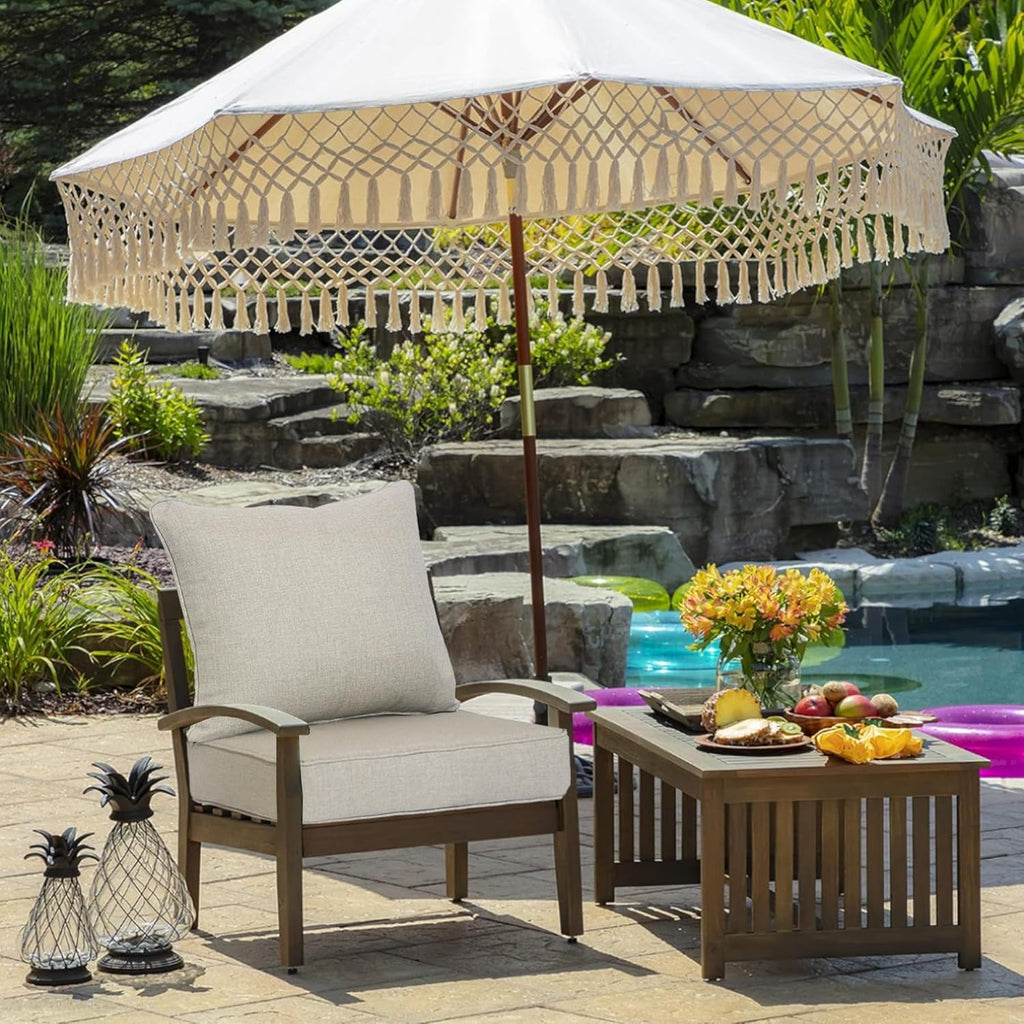 Outdoor 22x24 Inch Deep Seat Patio Cushion Set Outdoor Chair Cushions with Fade Resistant and Removable Cover for with Most Patio Furniture and homedepot Furniture Riverbed 2Sets