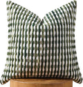 AmHoo Boho Chenille Pillow Cover Decorative Tufted Pillowcase for Couch Bed Sofa Bedroom Living Room Modern 18 x 18-Inch Sage Green