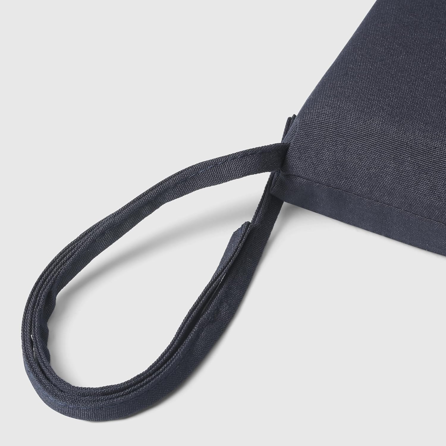 WestinTrends Solace Outdoor Patio Kitchen Dining Chair Square Seat Cushions Set of 4, 19 x 17, Navy Blue