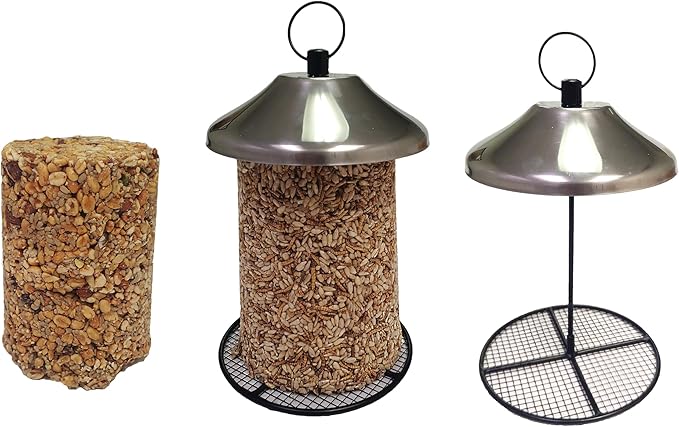 Songbird Treats Seed Tower 2 Packs | Bundle of 2 | 1.5-2 lb Seed Log Towers for Wild Birds (Feeder and Tower Combo)