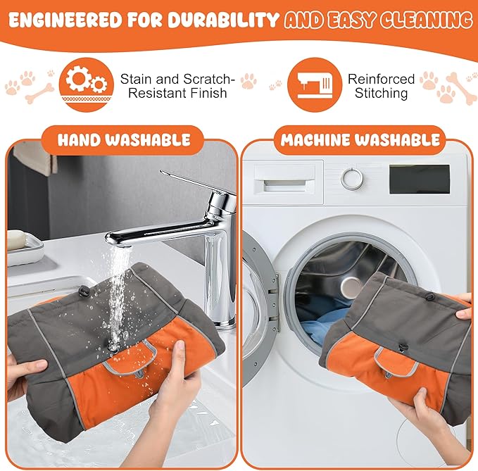 Dog Raincoat, Waterproof Dog Coat with Reflective Straps, Leash Hole & Polar Fleece Lining, Winter Snow Rain Coat for Small, Medium & Large Dogs, Warm, Windproof Vest Jackets