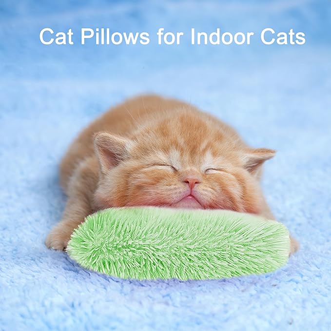 3 Pcs Interactive Cat Toys Cat Pillows, Soft and Durable Crinkle Sound Catnip Toys, for Indoor Cats Funny Kitten Toys Exercise