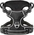 HEELE Dog Harness Dog Harness Small Dog No Pull Harness with Soft Handle Reflective Harness Adjustable, Black, S