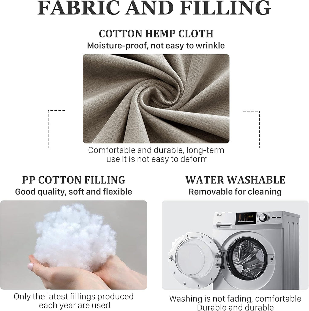 Wedge Headboard Pillow Dorm Room Reading Pillow Back Support for Sitting Up in Bed Bolster Lumbar Cushion Body Positioning Bedrest Velvet 59in Light Tan Queen