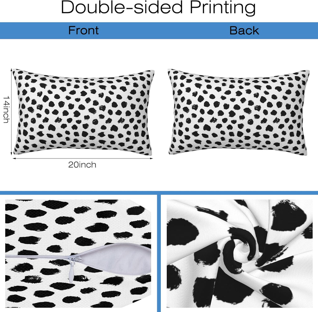 Throw Pillow Covers Blue and Orange Floral Pillow Covers 20x12 Inch Set of 2 Vintage Paisley Throw Pillows Decorative Pillow Cases Cushion Covers for Bedroom Livingroom Sofa Farm House