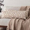 Foindtower Set of 2 Decorative Long Body Lumbar Throw Pillow Covers Accent Farmhouse Cushion Covers Boho Pillowcase for Couch Sofa Bedroom Living Room Home Decor,14×36 Inch,Light Orange Brown