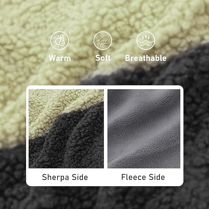 cyeollo Warm Dog Coat Sherpa Dog Winter Coat, Reversible Fleece Dogs Jackets Sweater Vest for Medium Large Dogs Male with Leash Hole, Soft Cold Weather Pet Clothes, Khaki XXL