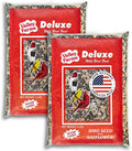 Valley Farms Deluxe Blend 4 LB 2-Pack (8 LBS Total) Wild Bird Food for Outside Feeders with Black Oil Sunflower Seed and Safflower Seed for Birds - A Select Birdseed