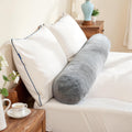 SyMax 7.8"x60" Body Pillow for Queen Bed, Bolster w/Removable Polyester Cover, Headboard Gap Filler Pillow, Light Grey