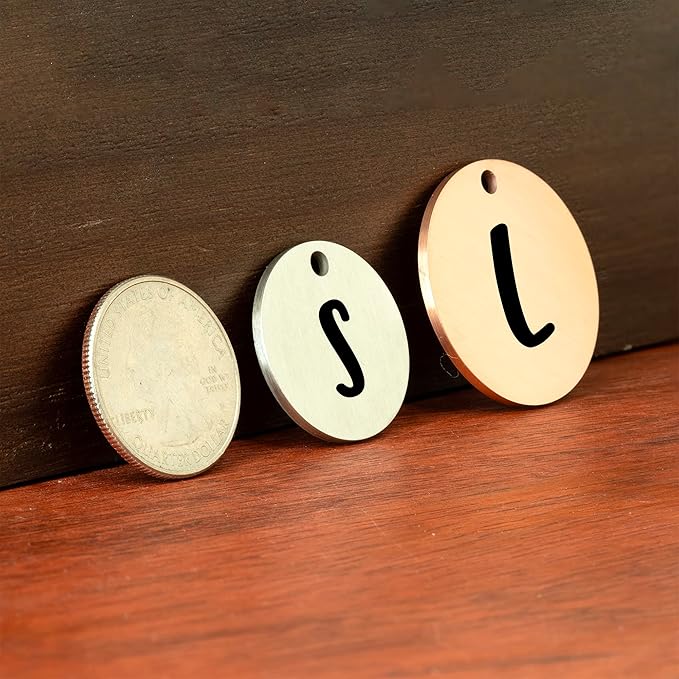 Ultra Joys Stainless Steel Pet ID Tag Dog Name Tags Personalized Front and Back Engraving, Customized Dog Tags and Cat Tag, Optional Engraved on Both Sides, Round Mountain on Top, Rose Small