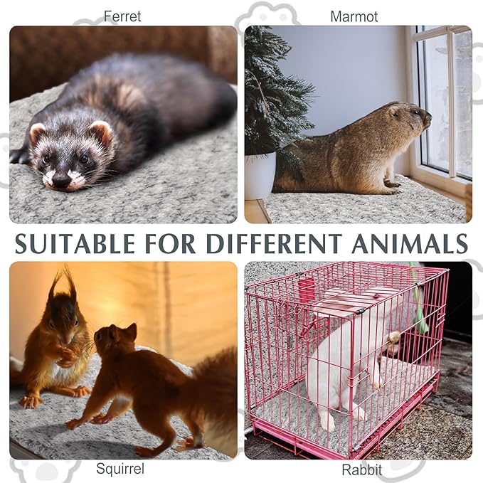 4 Pack Self Warming Cat Bed Indoor Self Heating Dog Cat Pad Washable 16 x 20 Inch Thermal Pet Kennel Pad Crate Bed Mat Reflect Body Heat for Outdoor(45 x 28 Inch)