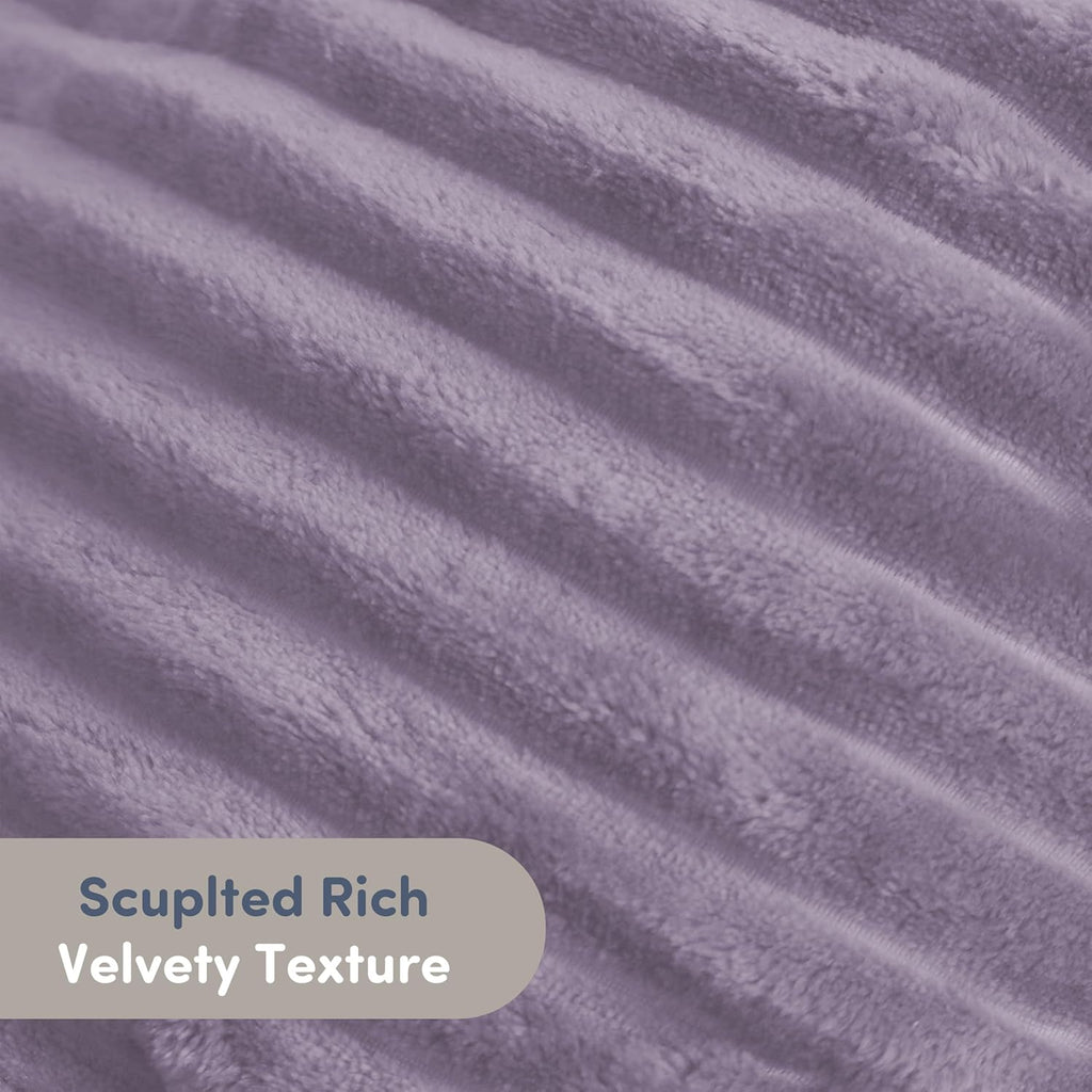 Nestl Reading Pillow with Shredded Memory Foam, Luxe Cut Plush Back Pillow for Sitting Up in Bed, Back and Arms Adjustable Support for Adult & Teens, Backrest Pillows with Washable Cover Dusty Purple