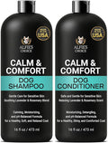 ALFIE'S CHOICE Calm & Comfort Dog Shampoo & Conditioner Set | 16 fl oz Each | with Lavender, Rosemary & Vitamin E | Calming Dog Wash for Itchy Skin, Dry Coat, Odor & All Breeds