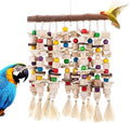 Large Bird Parrot Toys,Multicolored Natural Macaws Toy Bird Chewing Toy for Cokatoos African Grey and Large Medium Birds