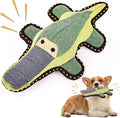 Tough Durable Squeaky Dog Toys for chewers Interactive to Keep Them Busy, Funny Tug of War Dogs Toy for Small Medium Large Cute Birthday Gift (Crocodile)
