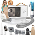 Dog Grooming Vacuum, Dog Grooming Kit 12kPa Suction Hair Remover Low Noise Pet Brush Vacuum Collects 99% Hair, 2L Dust Cup, 5 Proven Grooming Tools for Cats, Other Animals and Home Cleaning