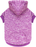Dog Sweaters for Small Dogs Dog Hoodie Fleece Sweater Soft Clothes Sweatshirt with Pocket Hoodie for Small Dogs Puppy Sweater(Purple&XS)