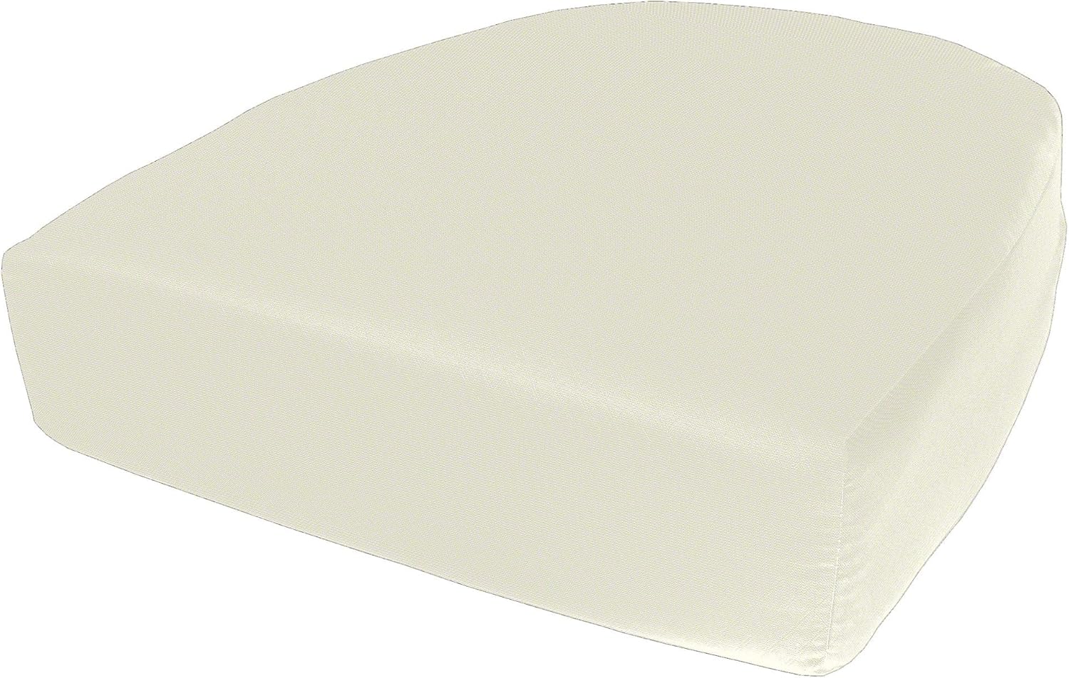 Cushion Source Rounded Back Seat Cushion, 19.5" x 20" x 5" deep Indoor and Outdoor Durable seat Cushion Made with Fade Resistant Sunbrella Fabric, Hidden Zipper, Sunbrella Natural