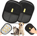 2Pcs Pet Hair Removal Glove for Dogs and Cats, Reusable Electrostatic Gloves Brush for Pet Hair Removal Grooming, Pet Hair Remover Tool for Clothing, Couch, Carpet, Car Seats,Furniture