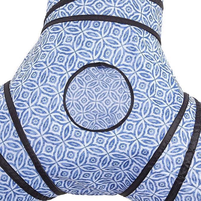 Tempcore 3 Way Collapsible Cat Toys - Indoor Cat Tunnels with Peek Hole & Ball, Perfect for Kittens & Puppies