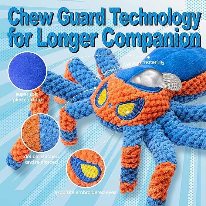 LEGEND SANDY Upgraded Large Dog Toys to Keep Them Busy, Squeaky Dog Toy, Tug of War Interactive Dog Toy for Small, Medium and Large Dogs