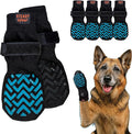 Anti-Slip Dog Socks – Non-Slip Traction Socks for Dogs with Adjustable Straps, Prevents Slipping on Hardwood Floors, Breathable & Washable – 4 Pack (Sizes XS–XXL) (S)
