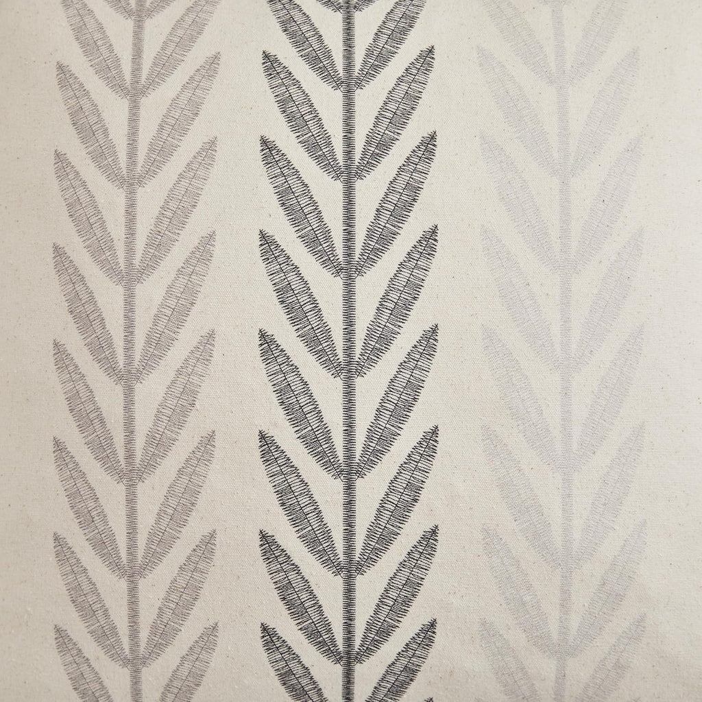 100% Cotton Farmhouse Leaves Throw Pillow Covers Set of 2, 24x24 Inch Mixed Grey Pastoral Decorative Print Cushion Covers for Sofa Bed Living Room Home Decor