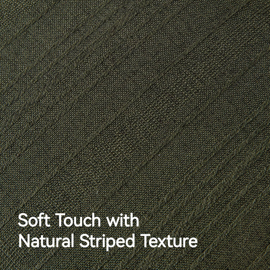 a moment Christmas Linen Pillow Covers Set of 2,Boho Farmhouse Throw Pillowcases Neutral Textured Decorative Covers for Couch Sofa,Soft Linen Blend Accent Case Cushion Home Decor 24"x24"Dark Green