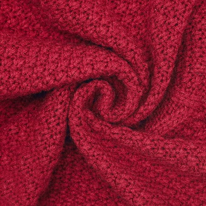 cyeollo Dog Sweater Pullover Turtleneck for Dogs Girl, Classic Knitwear Fall Winter Cold Weather Pet Clothes Warm Pet Apparel Small Medium Large Dog Sweaters, Burgundy M