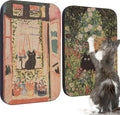 2 Pack Art Cat Scratcher, Wall-Mountable Cat Scratch Pad, Wall Cat Scratcher 16.7x11x1 Inch Cat Scratching Board for Indoor Cats Toy(Window & Garden)