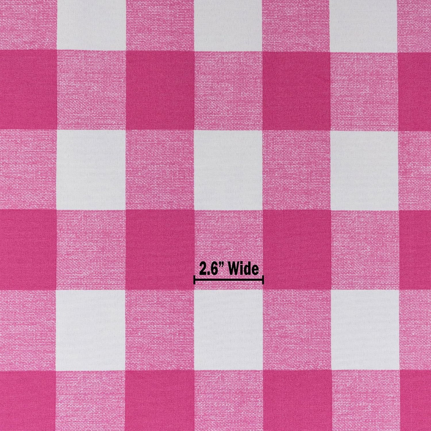 RSH DECOR: Tufted Wicker Loveseat Cushion | 41” x 19" | All-Weather Spun Fabric | Water and Fade-Resistant | Outdoor Settee Cushion for Patio Furniture | Classic Pink Buffalo