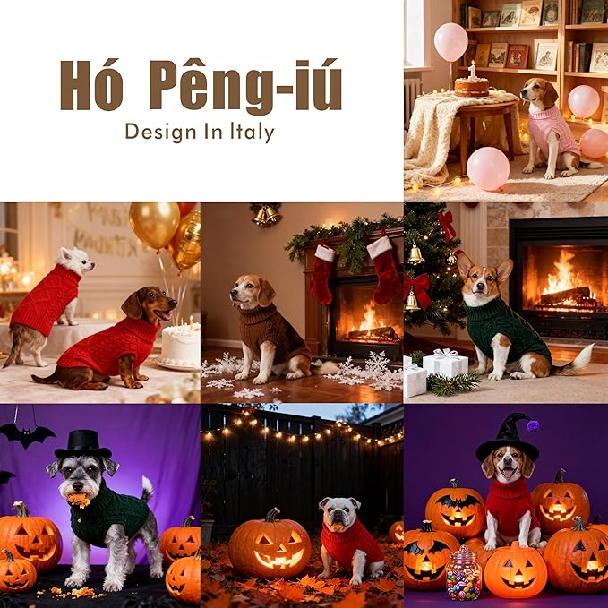 Medium/Large Dog Sweater, Warm Comfy Stretch Dog Winter Coat w/Sleeves & High Neck, Premium Dog Clothes for Labrador-Best for Holidays, Daily Walks XL Green