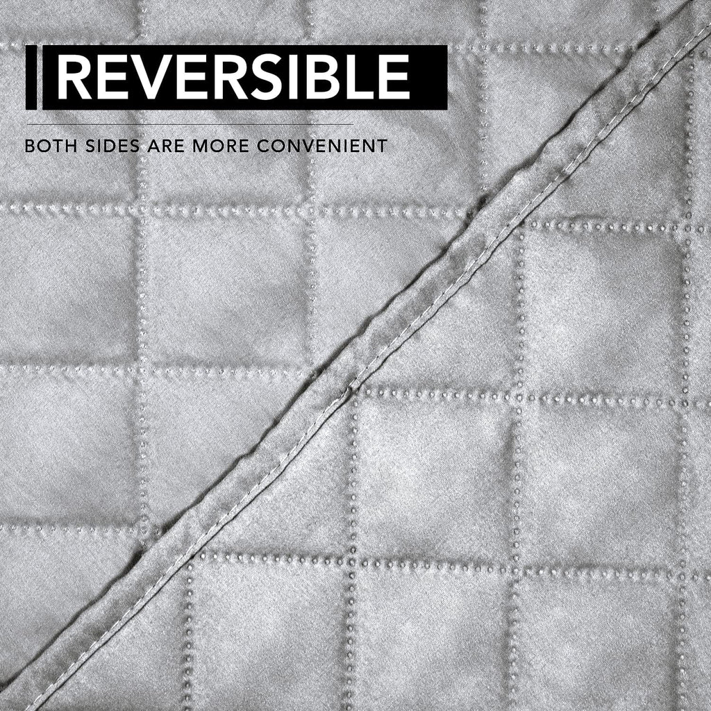 Easy-Going Oversized Recliner Chair Cover Reversible Sofa Cover Water Resistant Couch Cover Furniture Protector with Elastic Straps for Pets Dog Cat (Oversized Recliner, Light Gray/Light Gray)