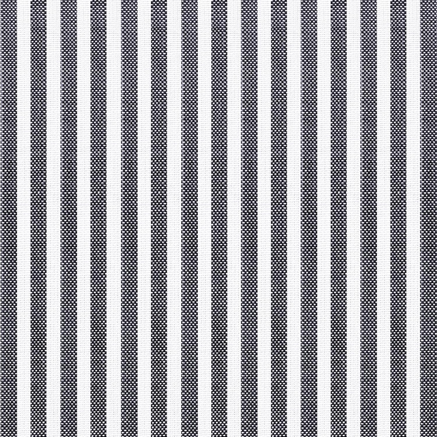 AAAAAcessories D-Shaped Chair Cushions, Featuring Ties and Removable, Machine-Washable Cover, 2'' Thick Seat Pads for Kitchen and Dining Rooms, 17'' x 16'', Set of 4, Pinstripe Dark Gray