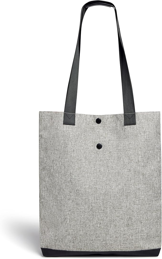 Park Pack 2-Piece Set Dog Gear Tote – Dog Travel Bag with 8 Pockets, Treat Pouch, Poop Bag Dispenser, Quick-Dry Ball Pocket, Collapsible Bowl, Perfect for Walks & Park Trips, Heather Grey