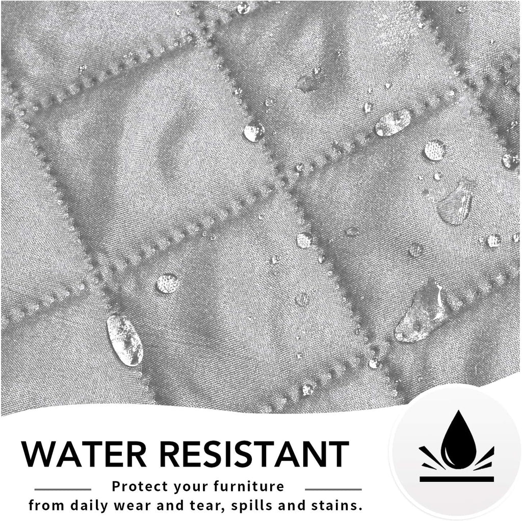 Easy-Going Oversized Recliner Chair Cover Reversible Sofa Cover Water Resistant Couch Cover Furniture Protector with Elastic Straps for Pets Dog Cat (Oversized Recliner, Light Gray/Light Gray)