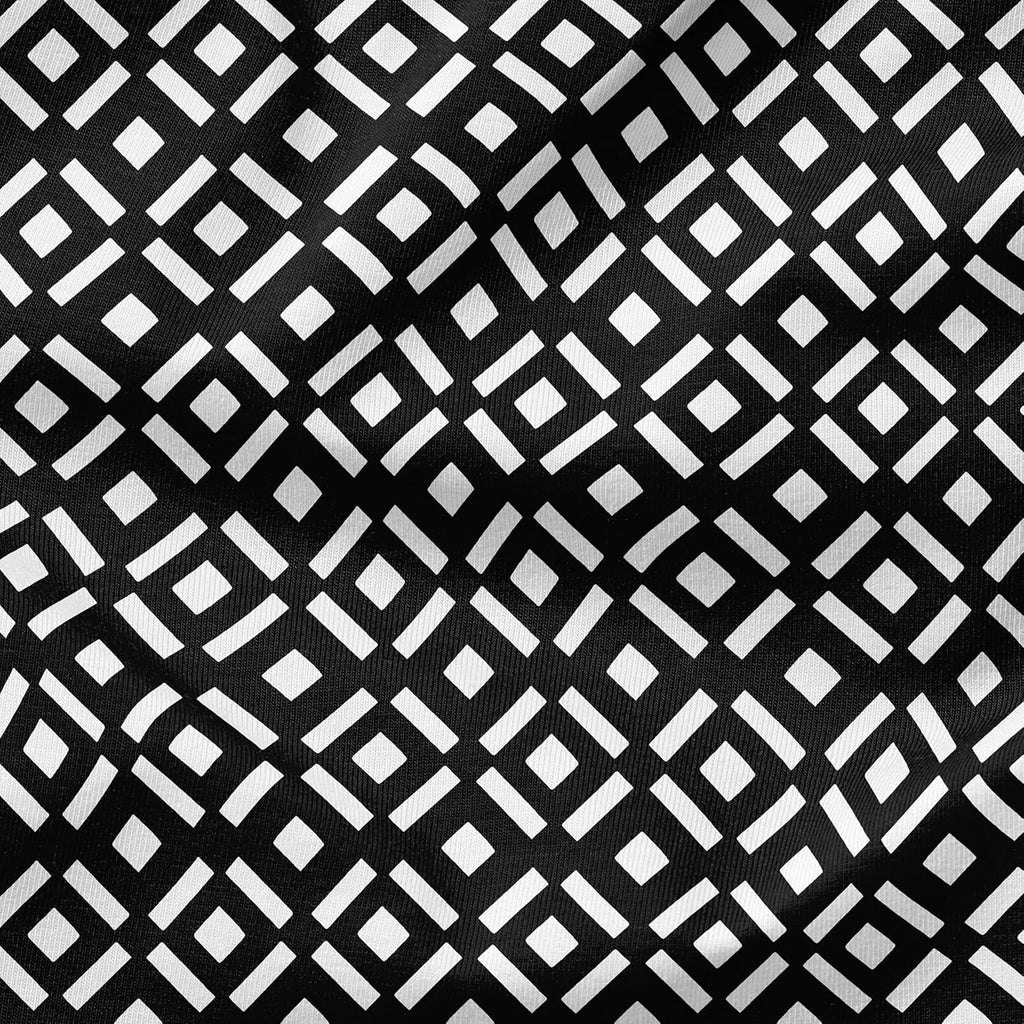 Arden Outdoor Midback Chair Cushion, 18 x 16.5, Rain-Proof, Fade Resistant Black Demi Tile