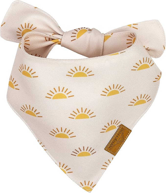 Remy+Roo Extra Large Spring Dog Bandanas - 4 Pack Katherine Set | Premium Durable Adjustable Polyester Fabric Dog Scarfs | Patented Shape Girl Dog Bandana, Trendy Patterns, Floral Dog Bandana