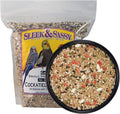 SLEEK & SASSY Garden Small Hookbill No Sunflower Bird Food for Lovebirds, Cockatiels, Quaker Parrots & Small Conures (4 lbs.)