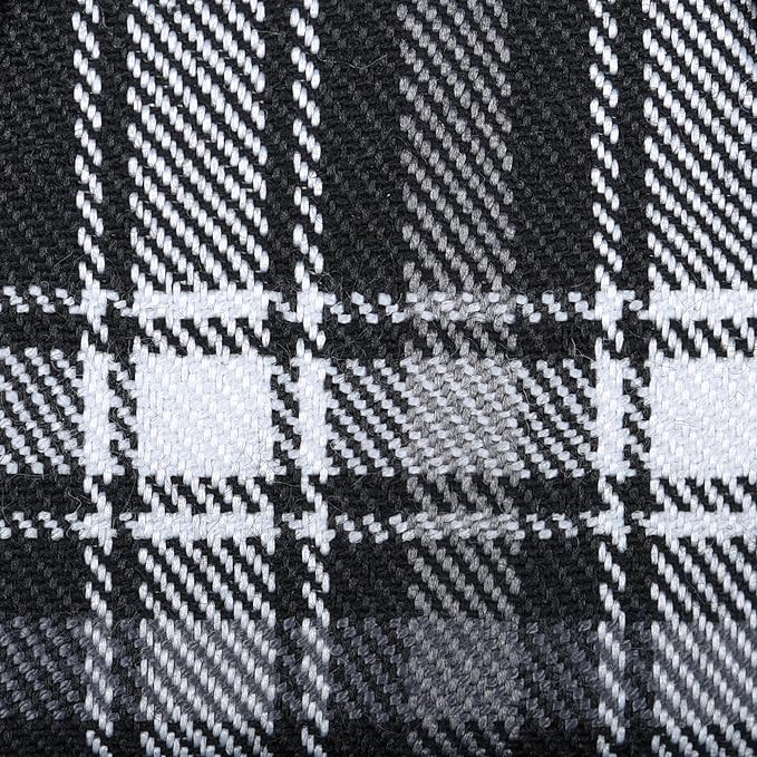 GAMUDA Small Dog Harness Collar and Leash Set, Step in No Chock No Pull Soft Mesh Adjustable Dog Vest Harnesses Plaid Reflective for Dogs Puppy Cats Kitten Rabbit (Black, L)