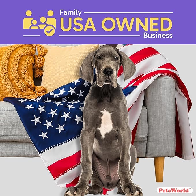 PETSWORLD Giant Dog Potty Pads, Odor-Eliminating, 36" x 36", Ultra Absorbent 5-Layer Leak-Proof Training Pads for Dogs & Cats (36x36, 150 Count)