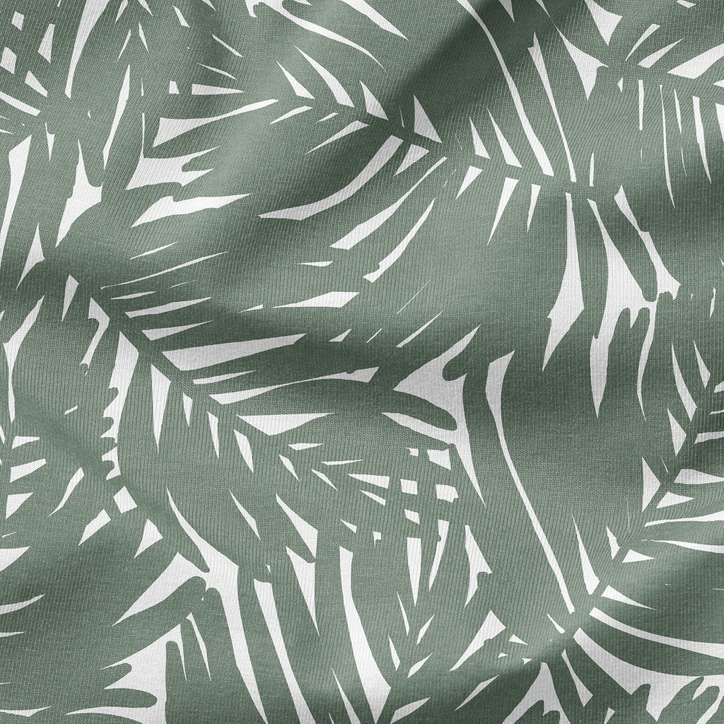 Arden Outdoor Midback Chair Cushion, 18 x 16.5, Rain-Proof, Fade Resistant Sage King Palm