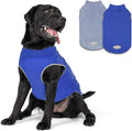 cyeollo 2 Pack Fleece Dog Sweater Pullover Pet Sweatshirt Reflective Lightweight Dog Clothes Sweaters for Large Dogs Boy Girl Pet Apparel Blue, Mist Blue, XXXL